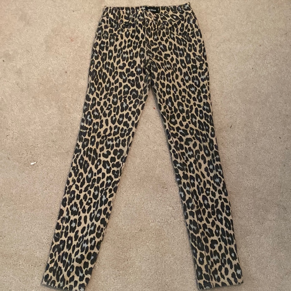 Hudson Girls Size 10 Cheetah Print Jeggings